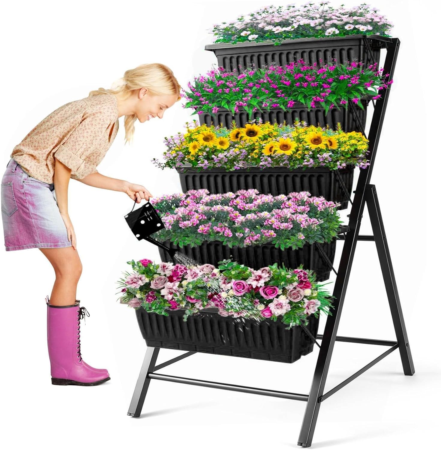 Vertical Planter - Outdoor Garden Patio Yard Vertical Gardening
