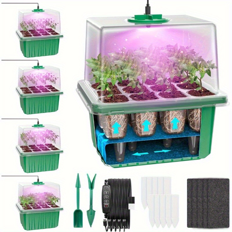 Seed Starter Tray - LED Grow Light Garden Plant Succulent