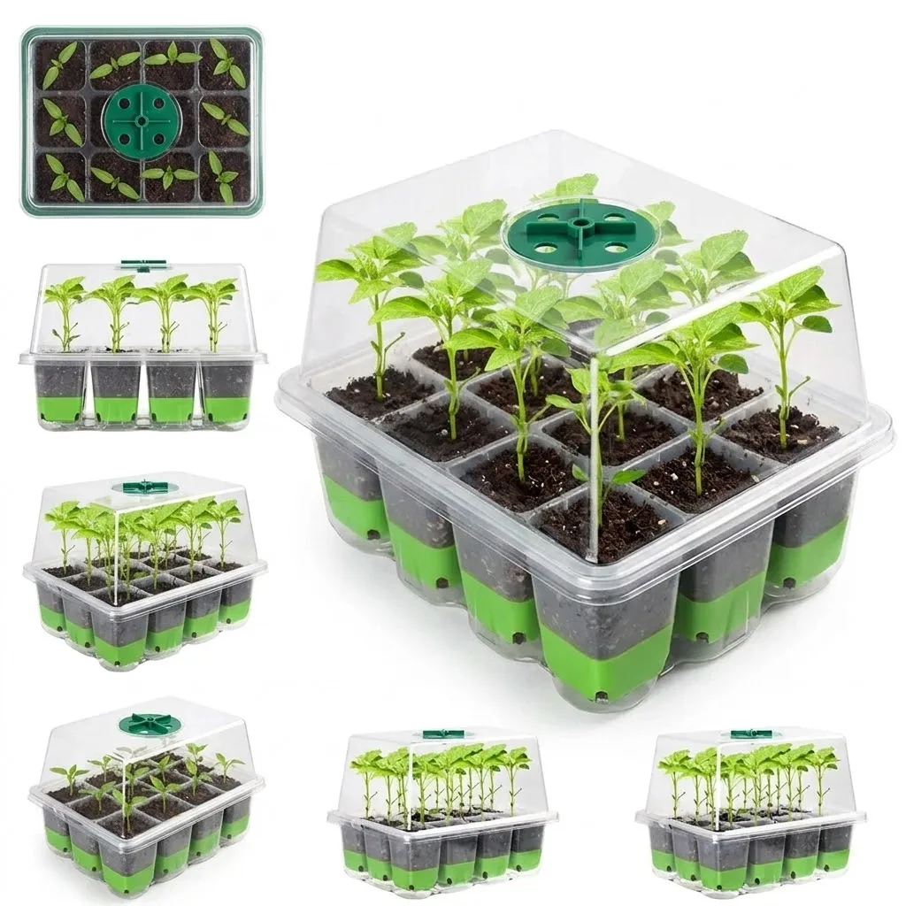 12 cell Seedling Starter Tray  - đánh giá và giá Seed Starter Tray