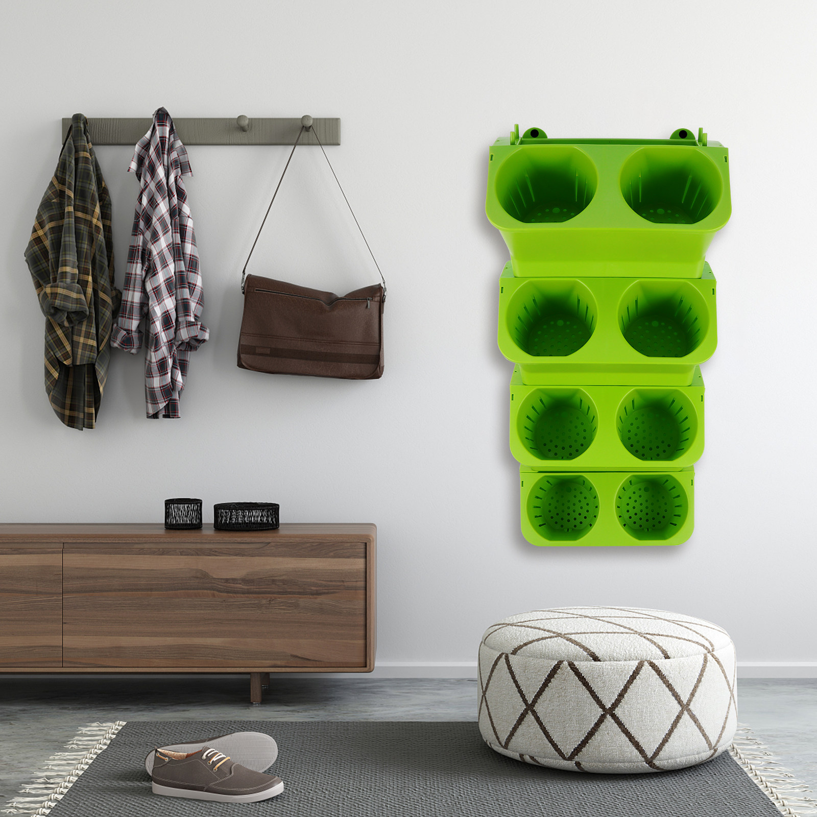 4Pcs Vertical Wall Planter Set - đánh giá và giá Self Watering Planter