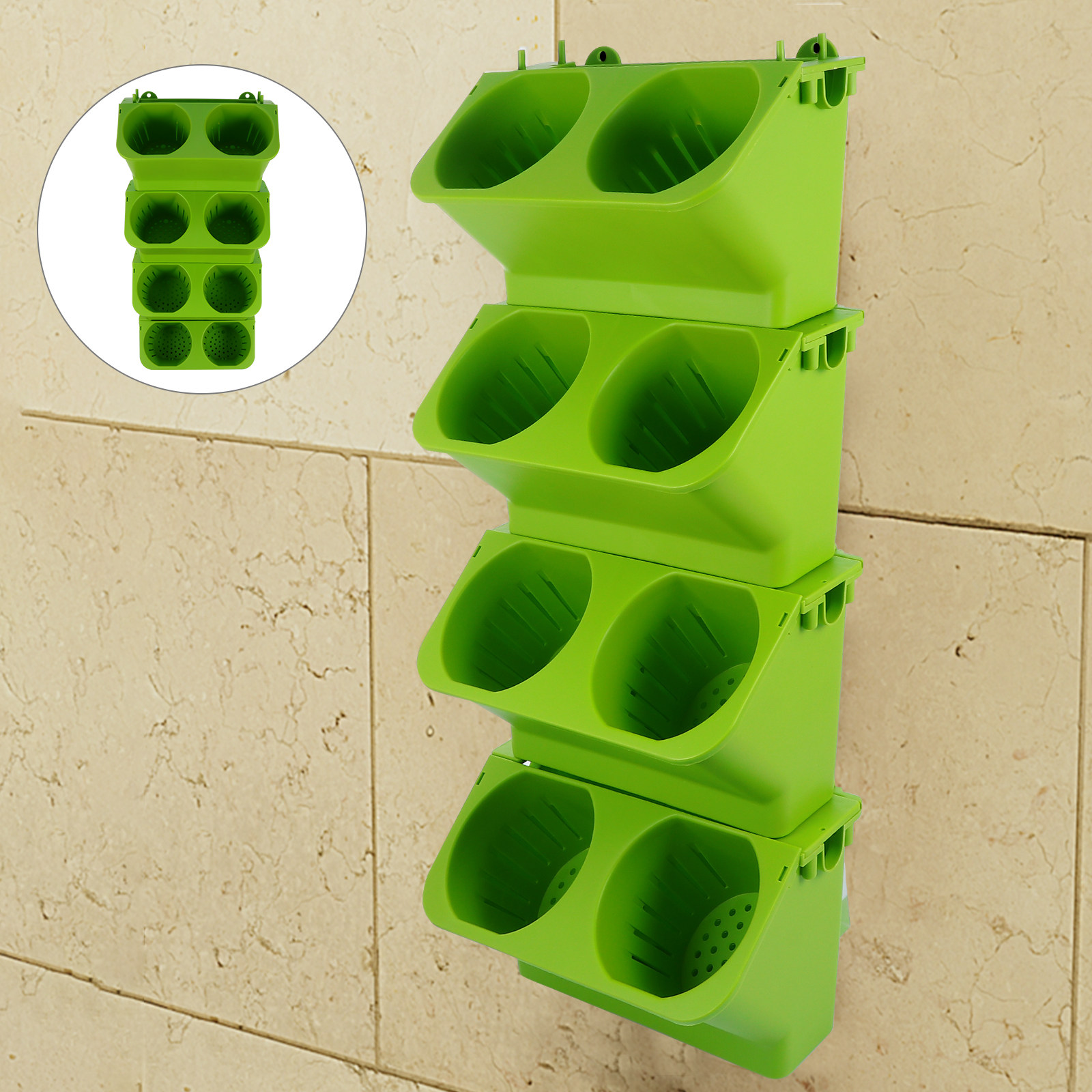 4Pcs Vertical Wall Planter Set - đánh giá và giá Self Watering Planter