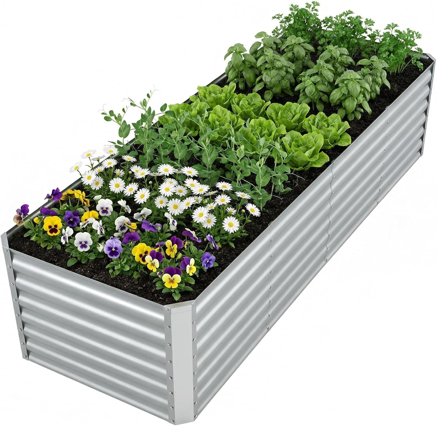 Outdoor Galvanized Raised Gard - đánh giá và giá Raised Garden Bed