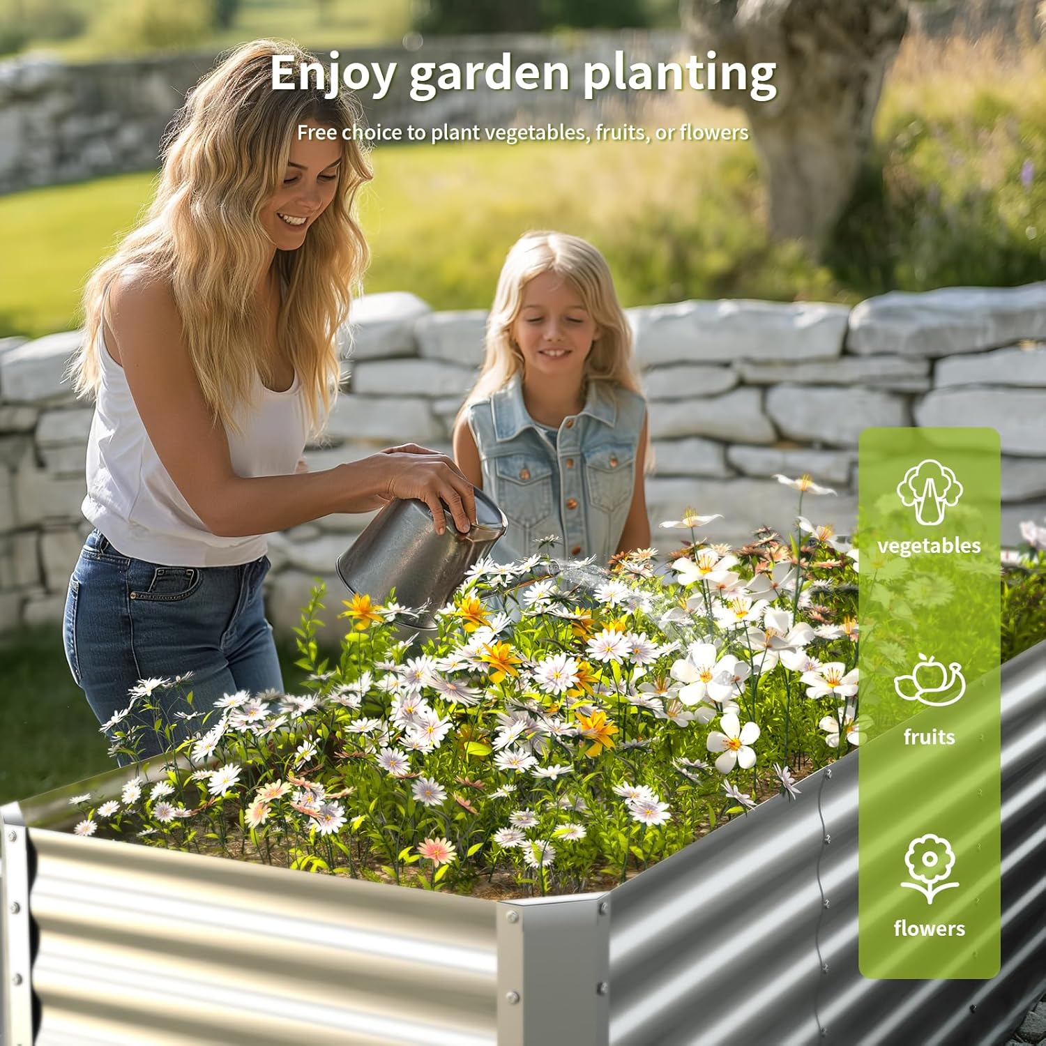 Outdoor Galvanized Raised Gard - đánh giá và giá Raised Garden Bed