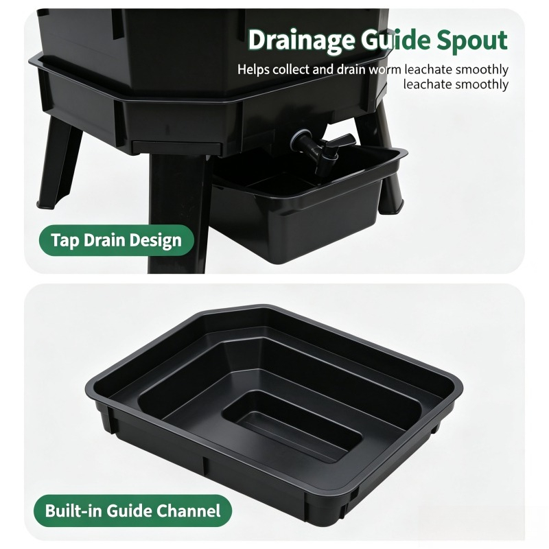 Worm Composter Bin for Kitchen - đánh giá và giá Compost Bin
