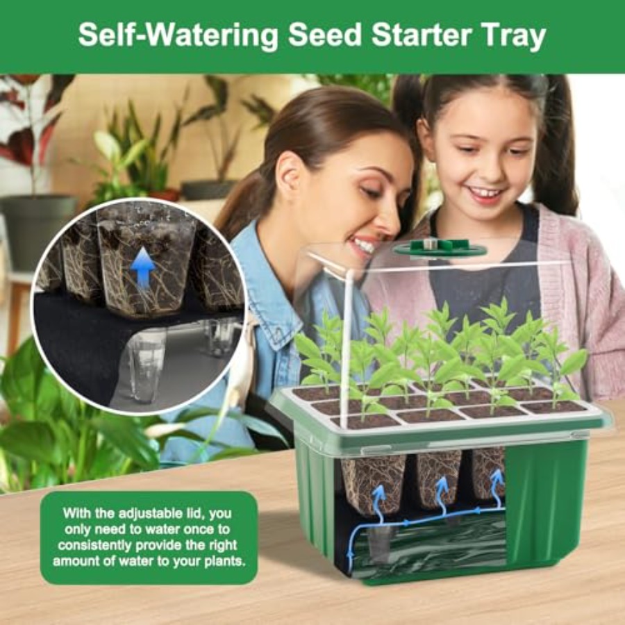 Seed Starter Tray with Light 6 - đánh giá và giá Seed Starter Tray