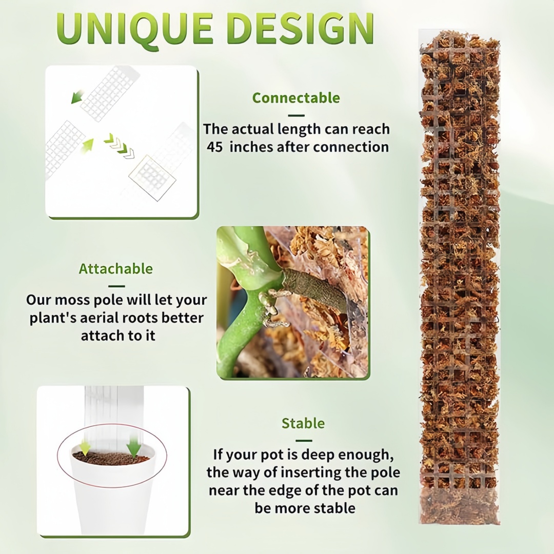 Moss Pole Plastic Plant Stand  - đánh giá và giá Indoor Herb Garden