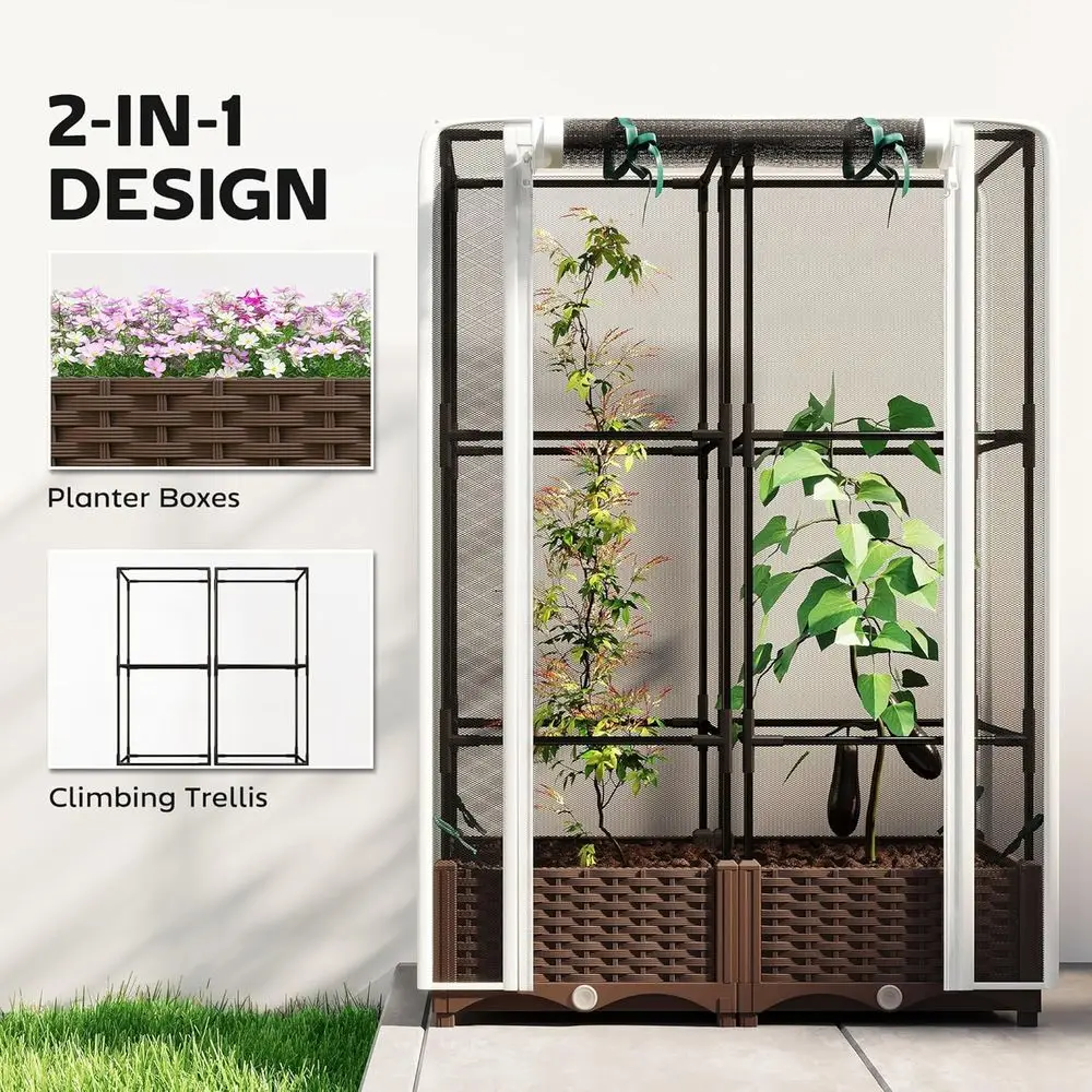 Elevated Garden Bed with Trell - đánh giá và giá Self Watering Planter