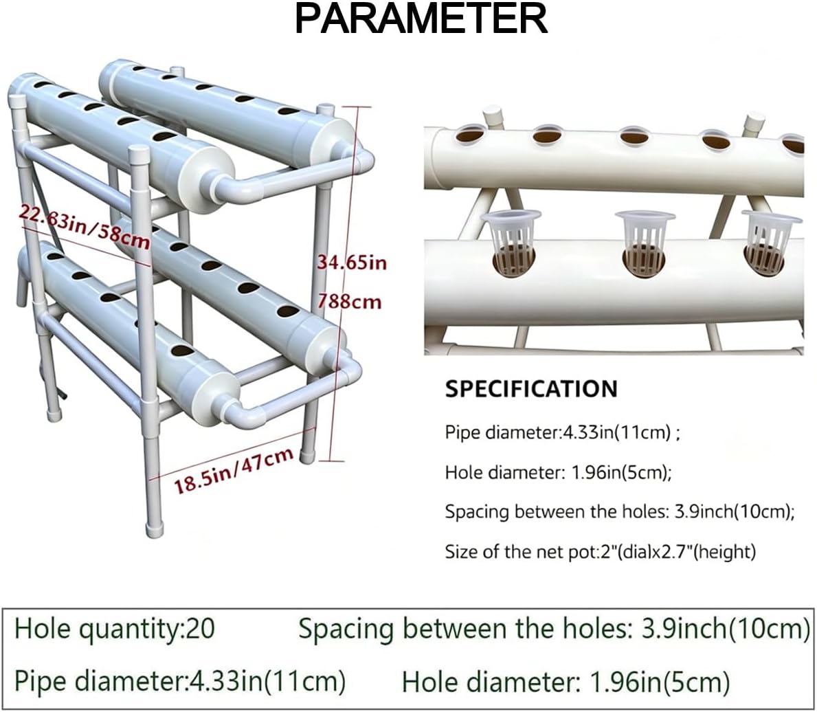 Hydroponic Growing System 20 H - đánh giá và giá Hydroponic Kit