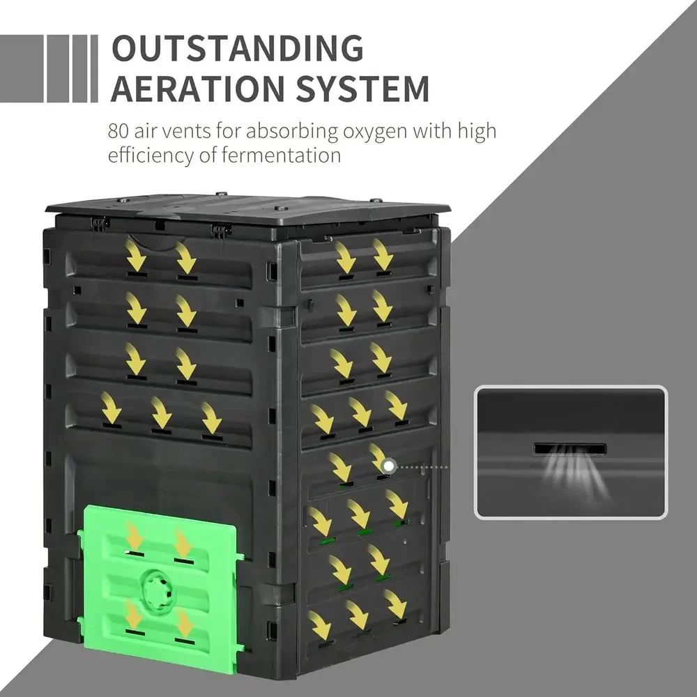 120 Gallon Large Capacity Gard - đánh giá và giá Compost Bin