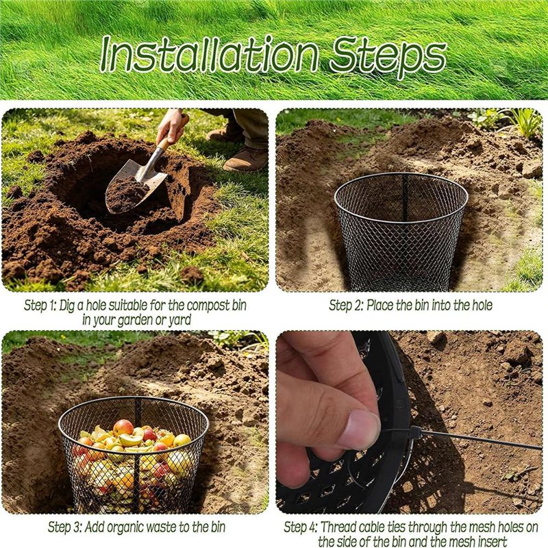 A27F-4 Pack Large Inground Wor - đánh giá và giá Compost Bin
