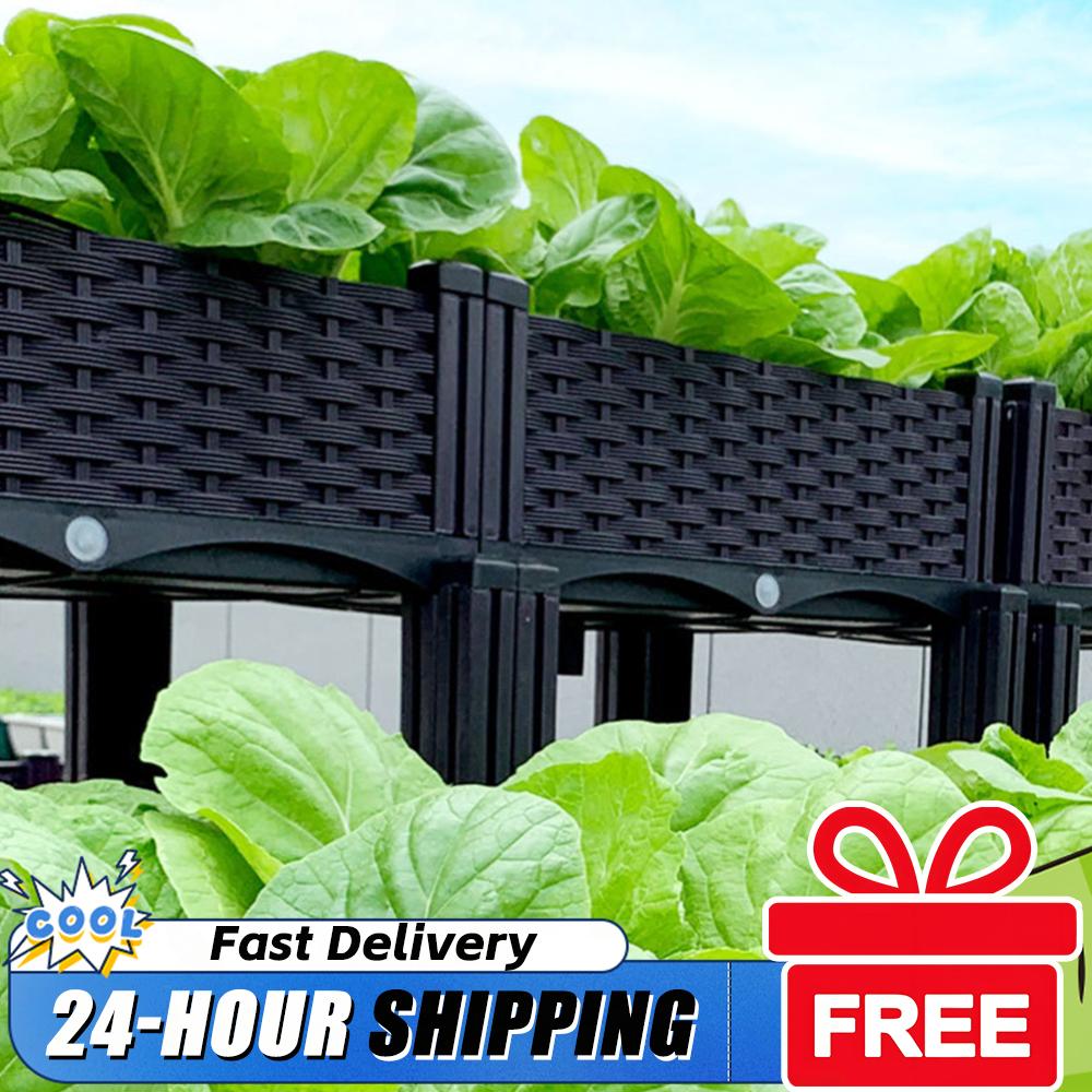 Plastic Raised Planter Box wit - đánh giá và giá Raised Garden Bed