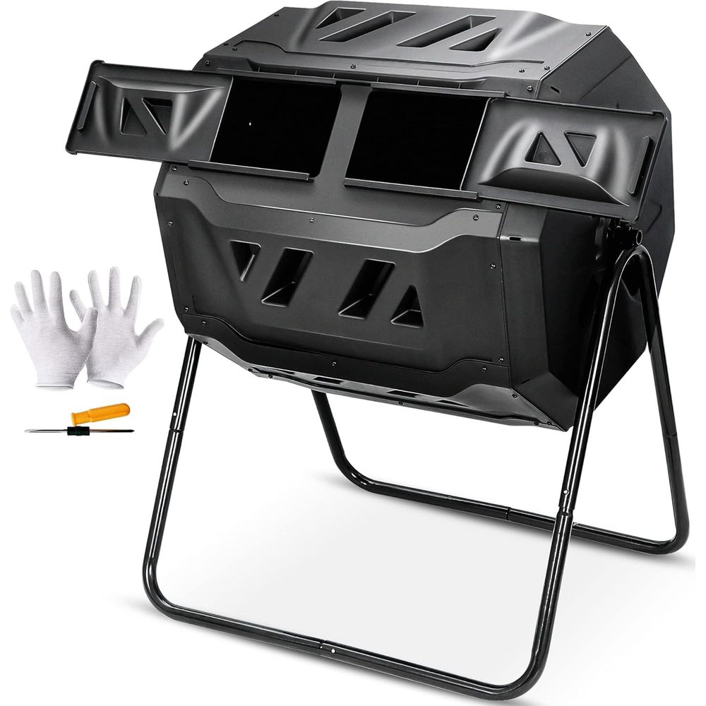 43 Gallon Compost Tumbler Bin  - đánh giá và giá Compost Bin