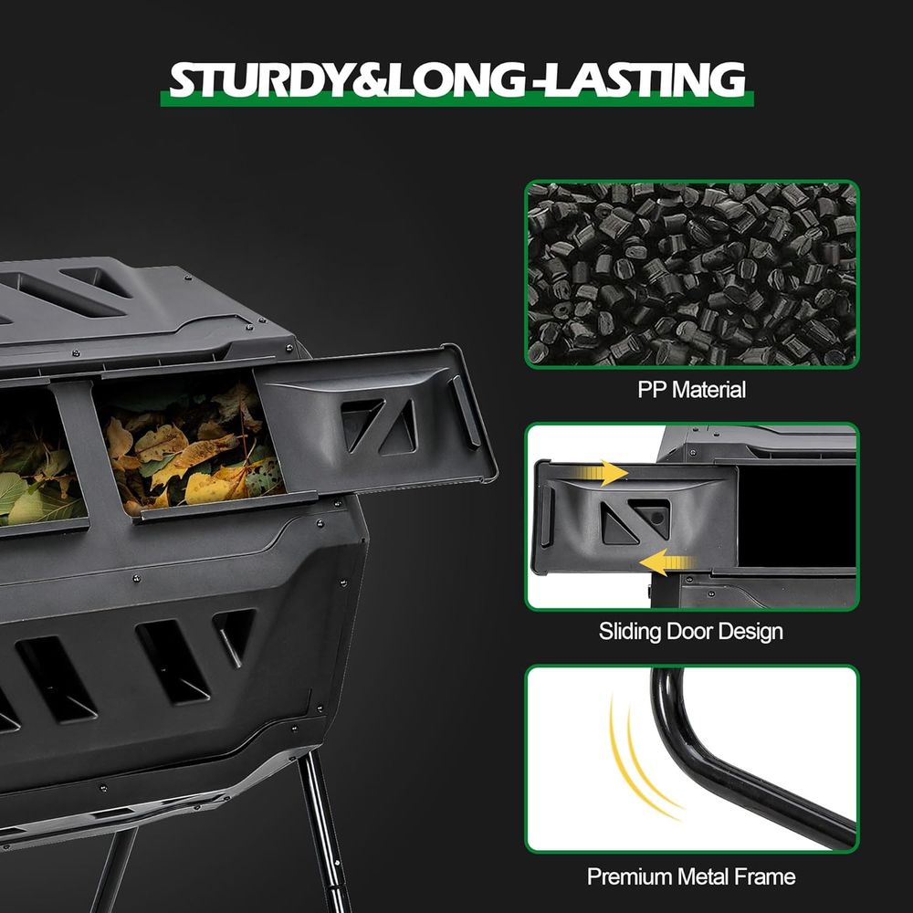 43 Gallon Compost Tumbler Bin  - đánh giá và giá Compost Bin