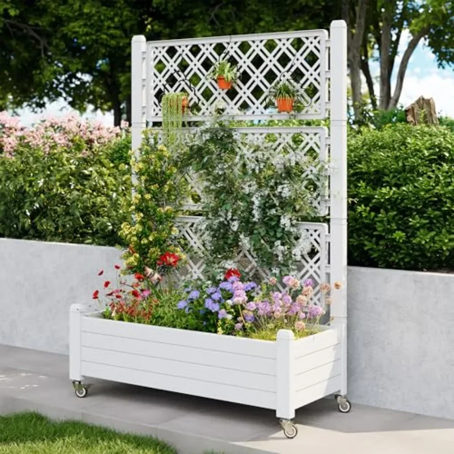 Trellis Raised Garden Bed, Sel - đánh giá và giá Self Watering Planter