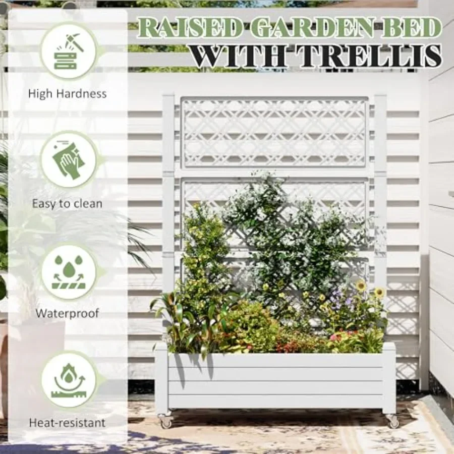 Trellis Raised Garden Bed, Sel - đánh giá và giá Self Watering Planter