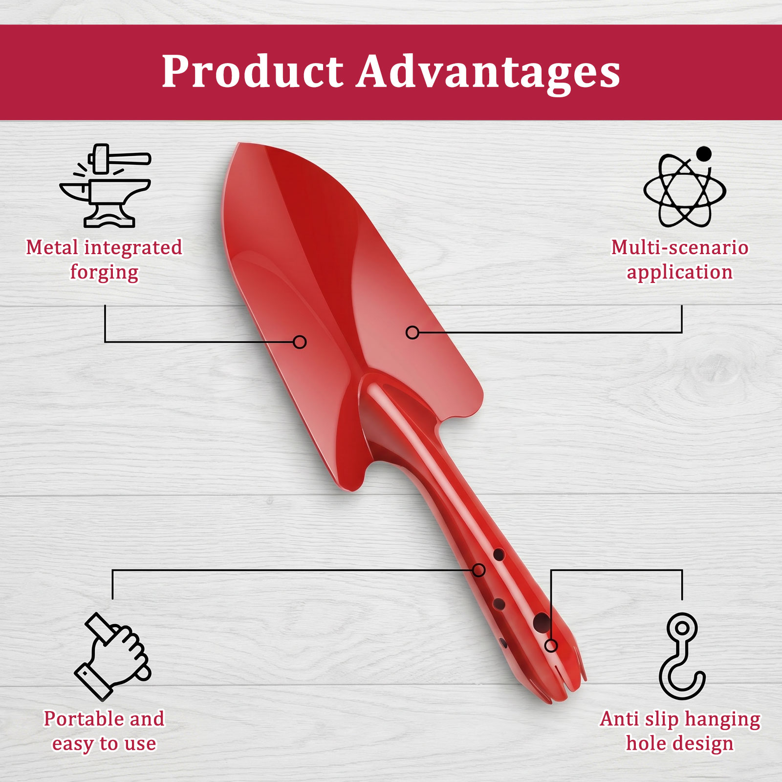 Garden Trowel Rust Resistant M - đánh giá và giá Trowel Garden Tools