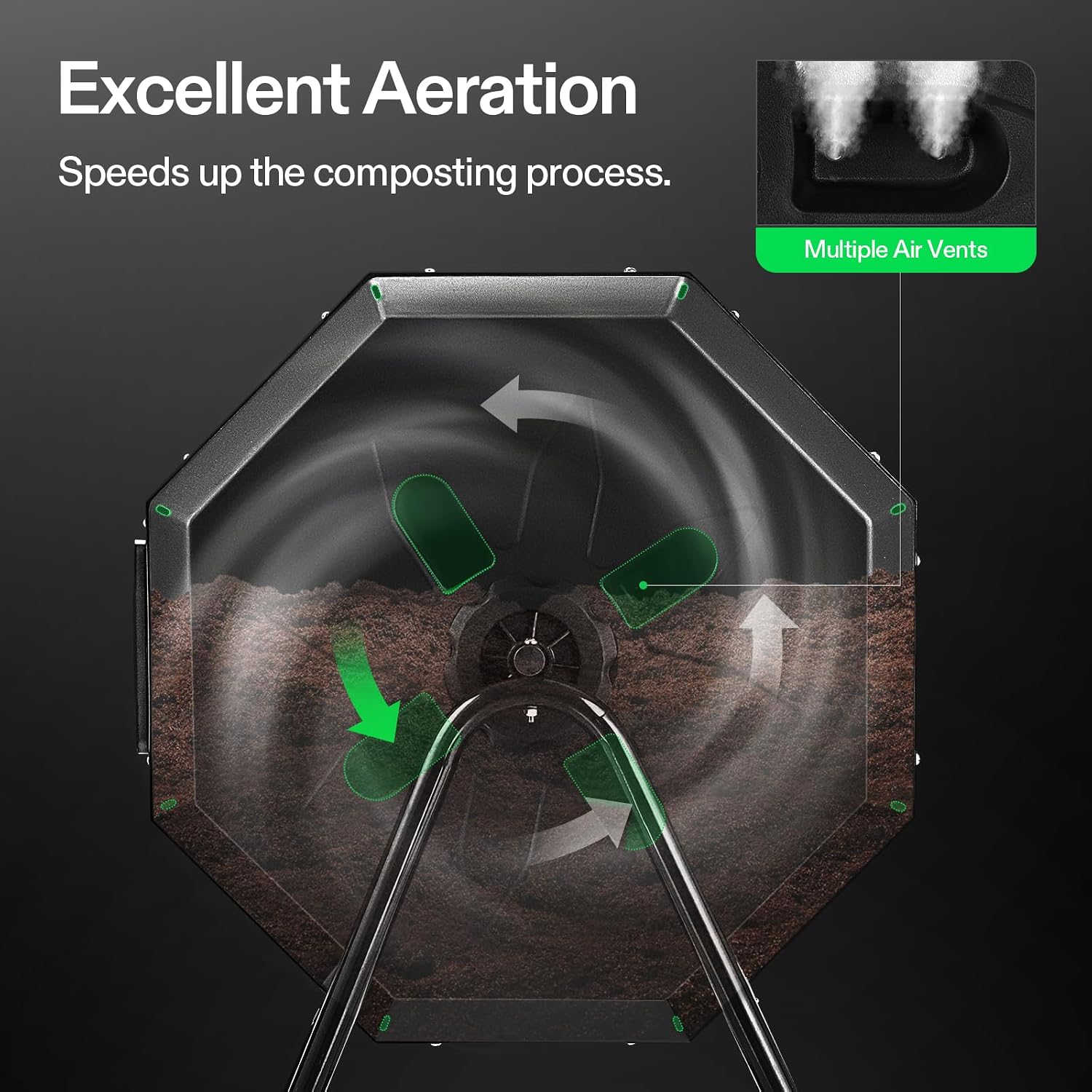 VIVOSUN Outdoor Tumbling Compo - đánh giá và giá Compost Bin