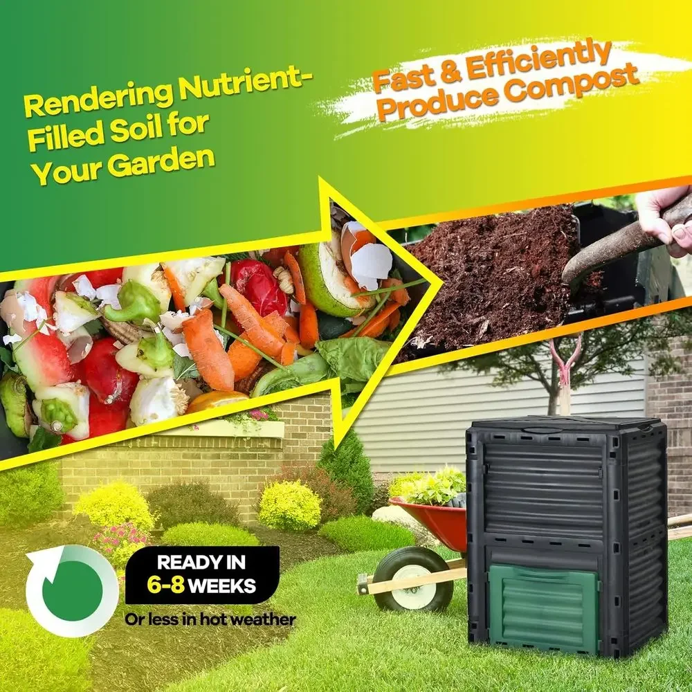 80 Gallon Outdoor Composting B - đánh giá và giá Compost Bin