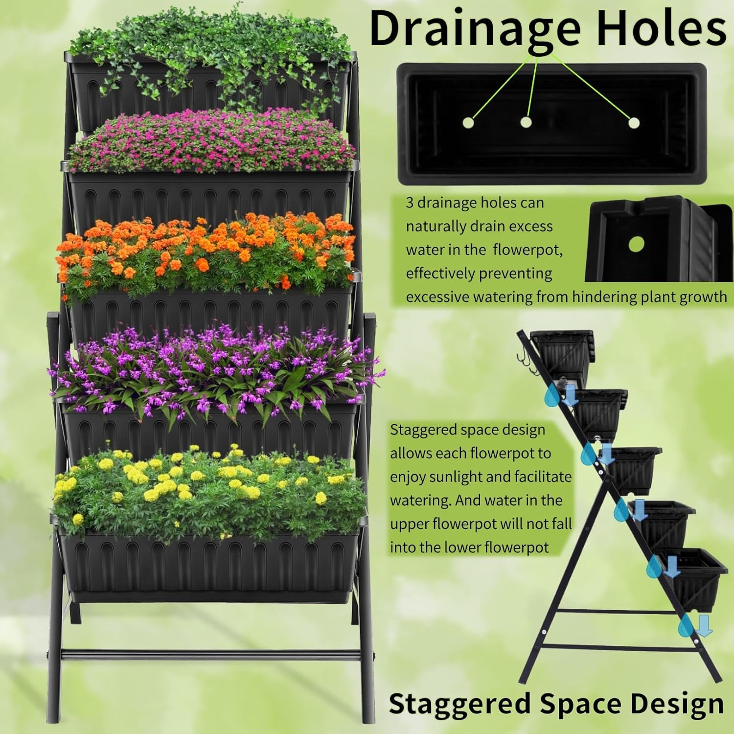 Outdoor Garden Patio Yard Vert - đánh giá và giá Vertical Planter