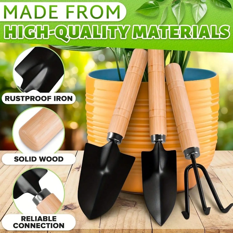 3PC/1Set Mini Gardening Tools  - đánh giá và giá Indoor Herb Garden