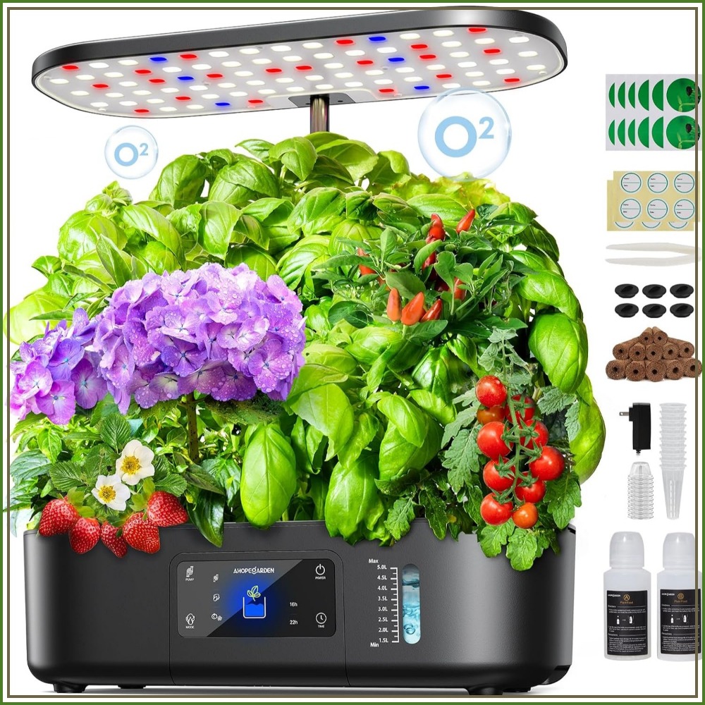 12-Pod Indoor Hydroponic Garde - đánh giá và giá Indoor Herb Garden