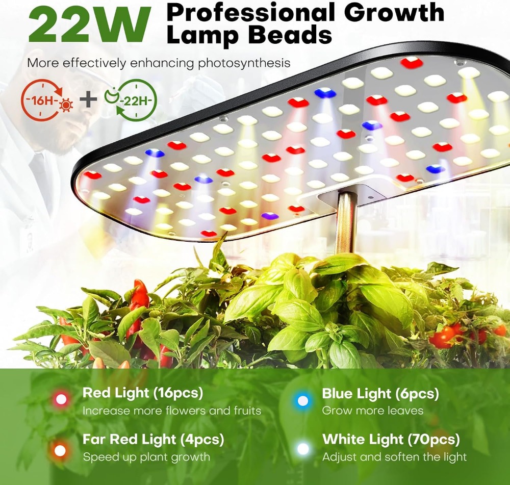 12-Pod Indoor Hydroponic Garde - đánh giá và giá Indoor Herb Garden
