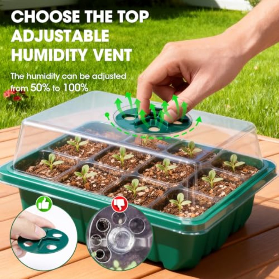 5 Packs Seed Starter Tray with - đánh giá và giá Seed Starter Tray