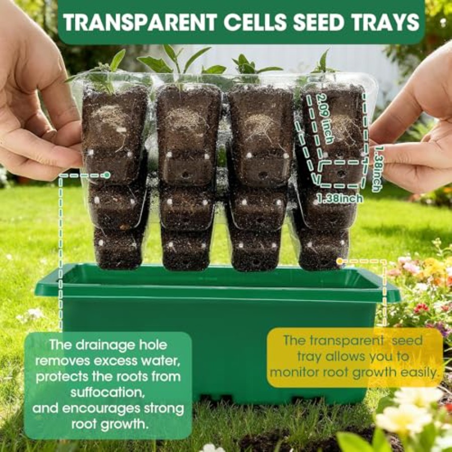 5 Packs Seed Starter Tray with - đánh giá và giá Seed Starter Tray