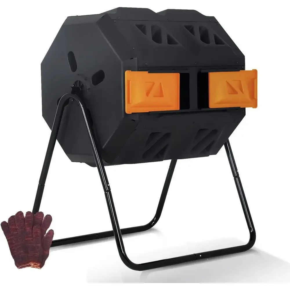 Dual Chamber 43 Gallon Rotatin - đánh giá và giá Compost Bin