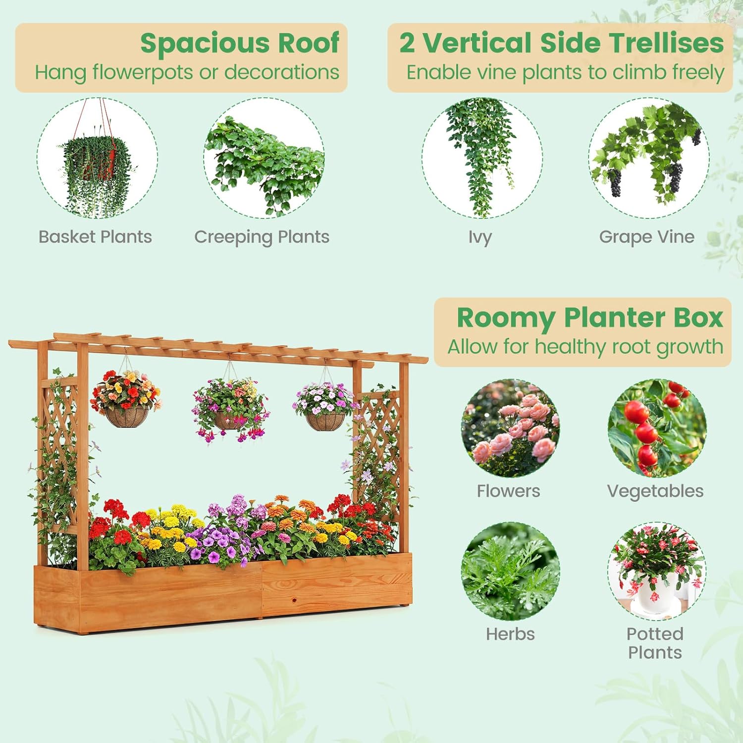 Outdoor Patio Raised Garden Be - đánh giá và giá Raised Garden Bed