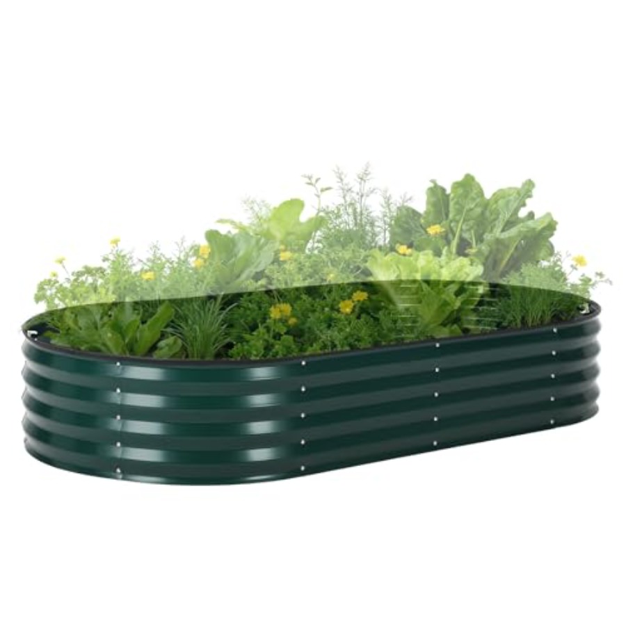 Outdoor galvanized steel raise - đánh giá và giá Raised Garden Bed