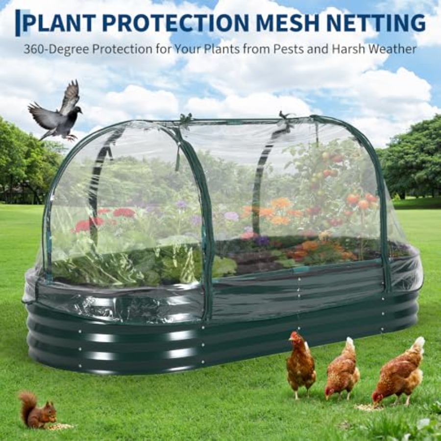 Outdoor galvanized steel raise - đánh giá và giá Raised Garden Bed