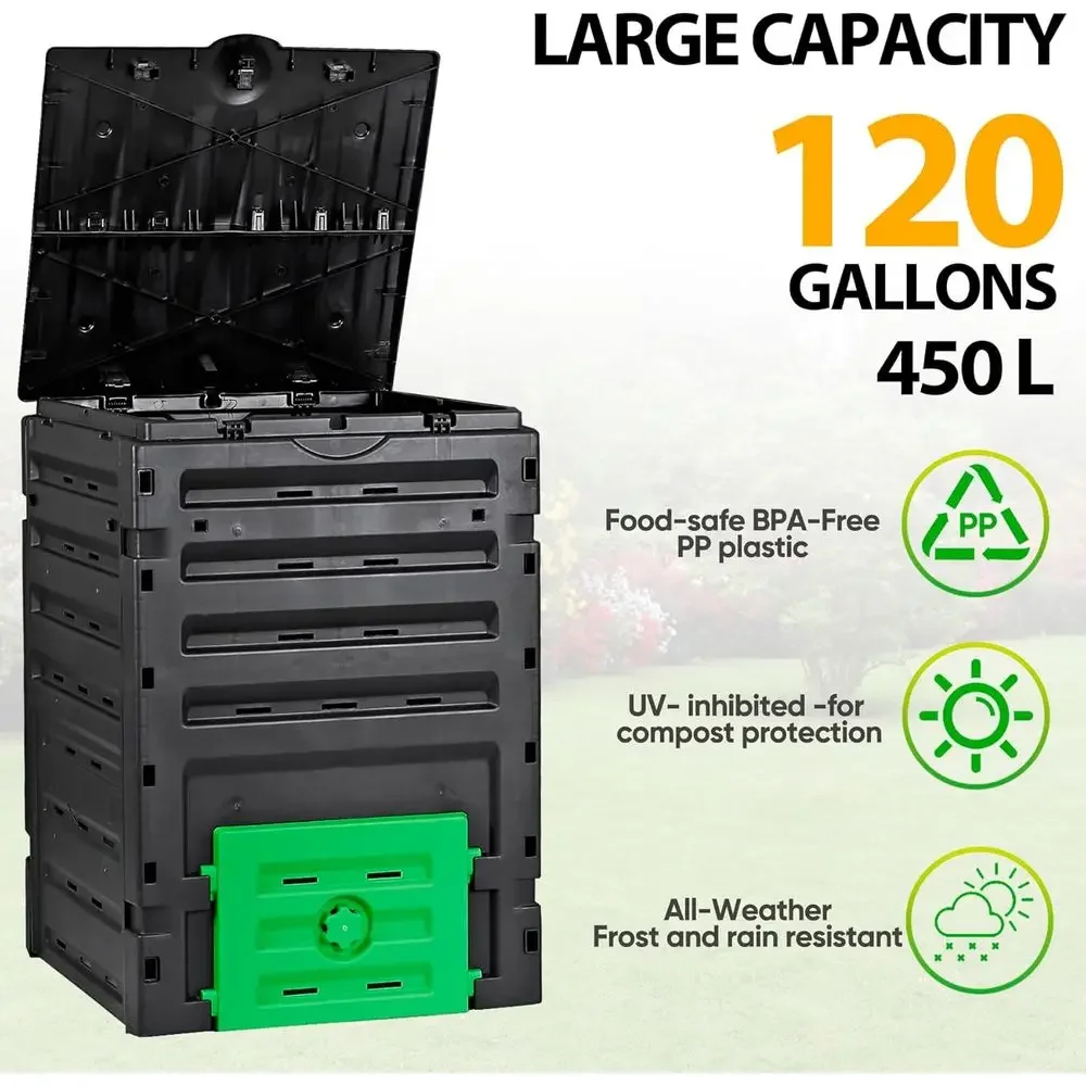120 Gallon Capacity Garden Com - đánh giá và giá Compost Bin