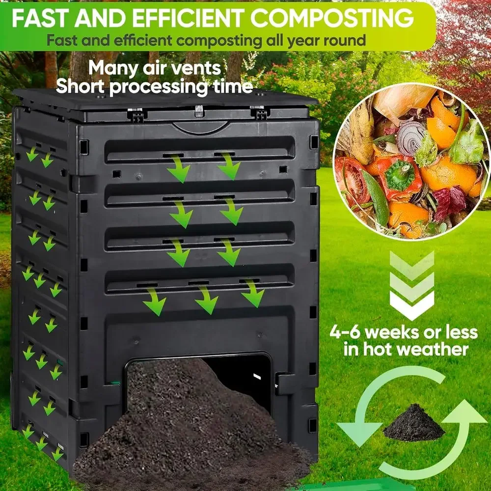 120 Gallon Capacity Garden Com - đánh giá và giá Compost Bin