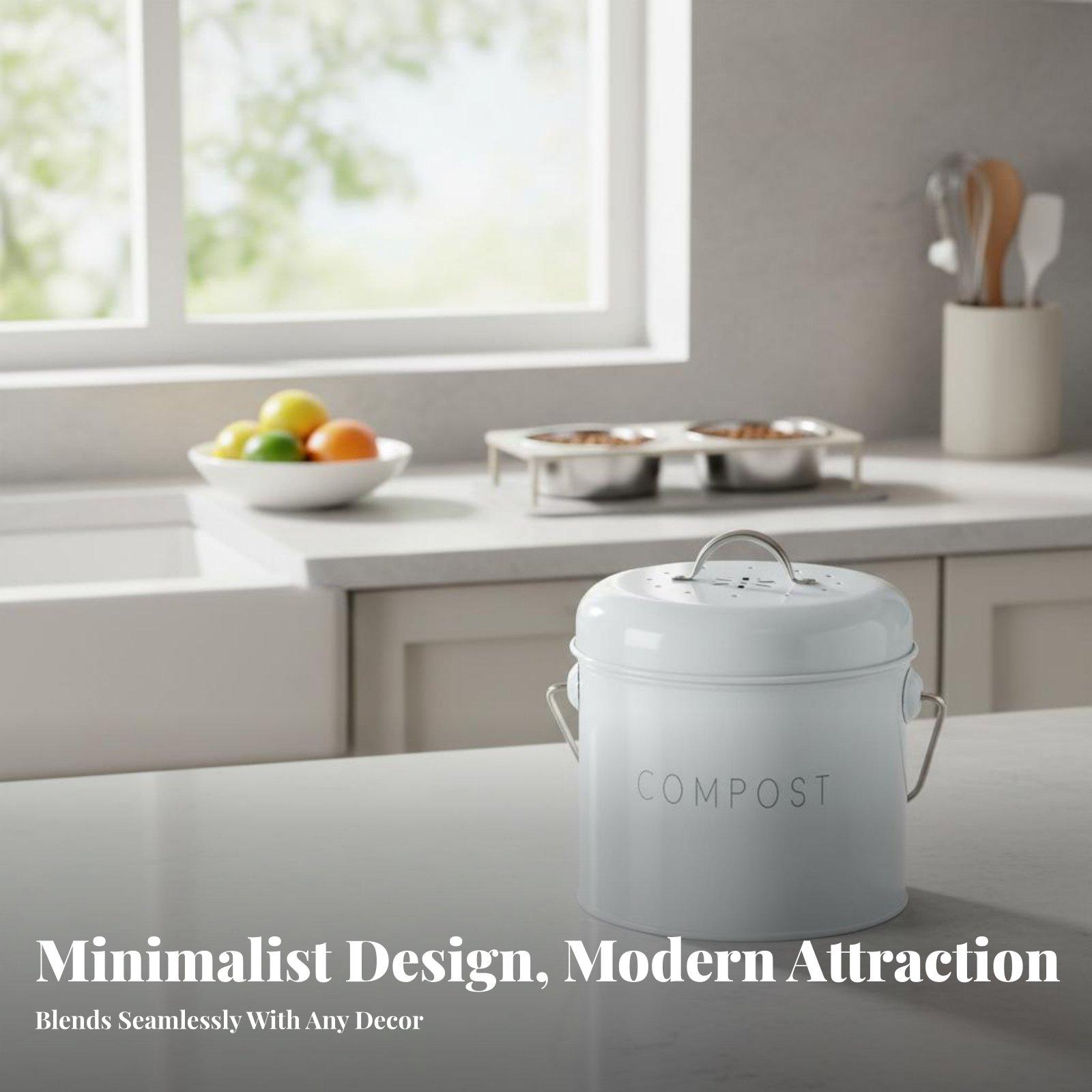 Desktop Trash Can for Kitchen  - đánh giá và giá Compost Bin