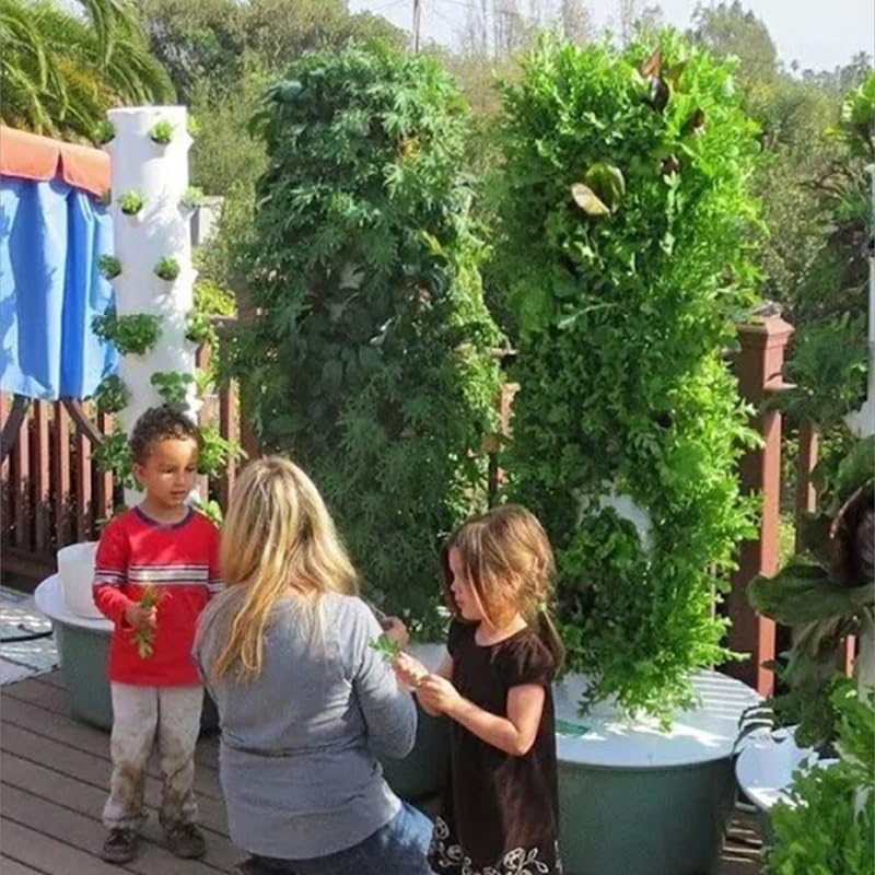 Vertical Hydroponic Grow Tower - đánh giá và giá Vertical Planter